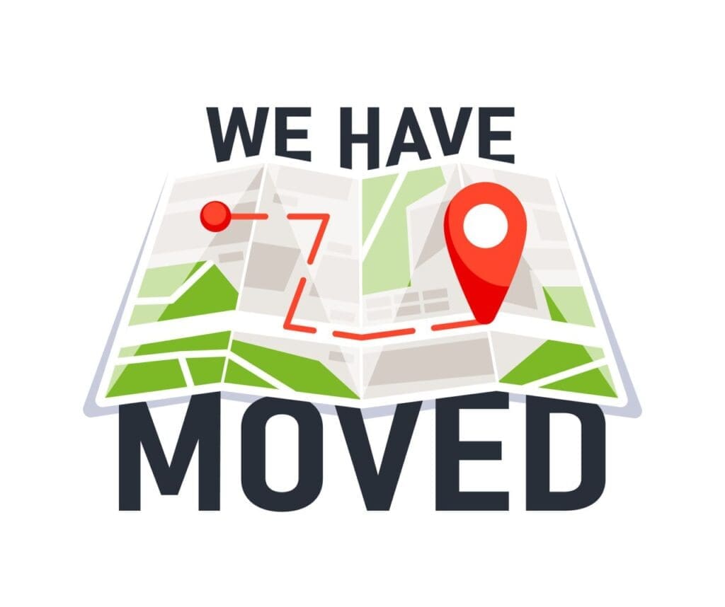 we have moved